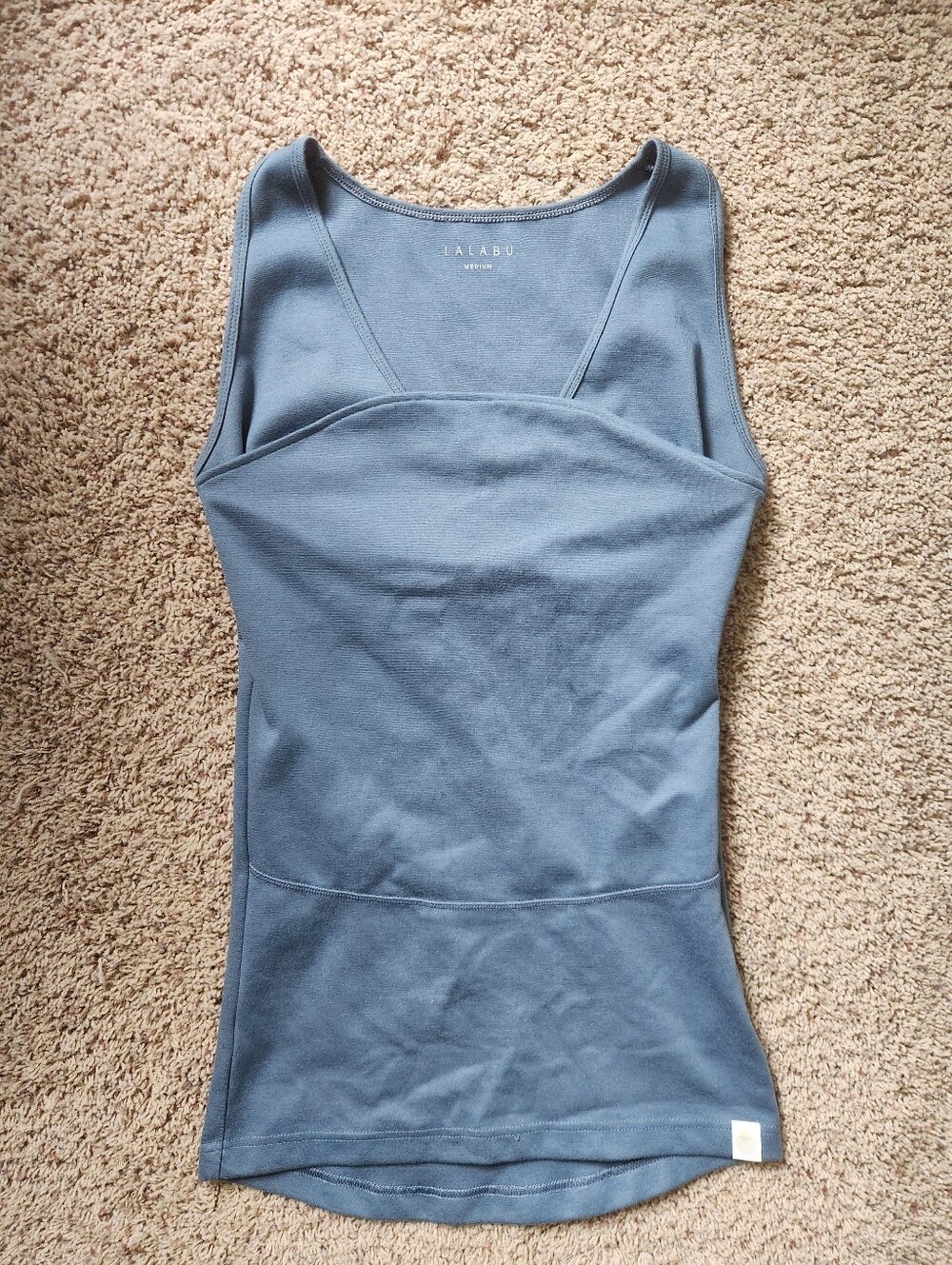 Lalabu Soothe Tank Top Babywearing Shirt Blue Size Medium